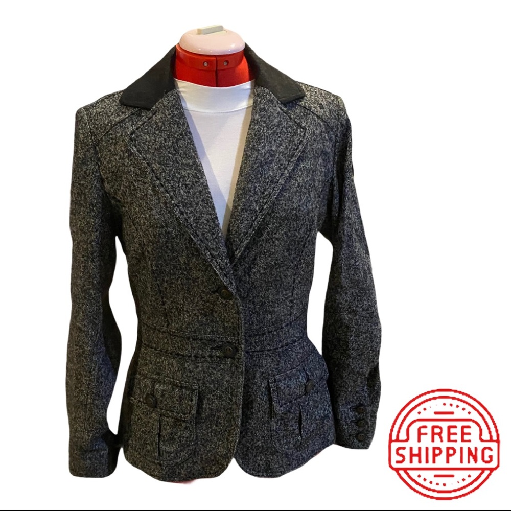 Gray/Black #629 Fox Hunt Equestrian Riding Jacket